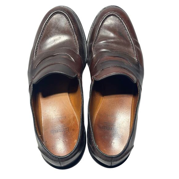 Allen Edmonds Randolph Penny Loafer Shoes Mens 7.5 D Brown Leather Slip On 4889 main image 4